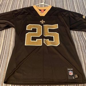 Reggie Bush Home Saints Jersey, Men’s size Large